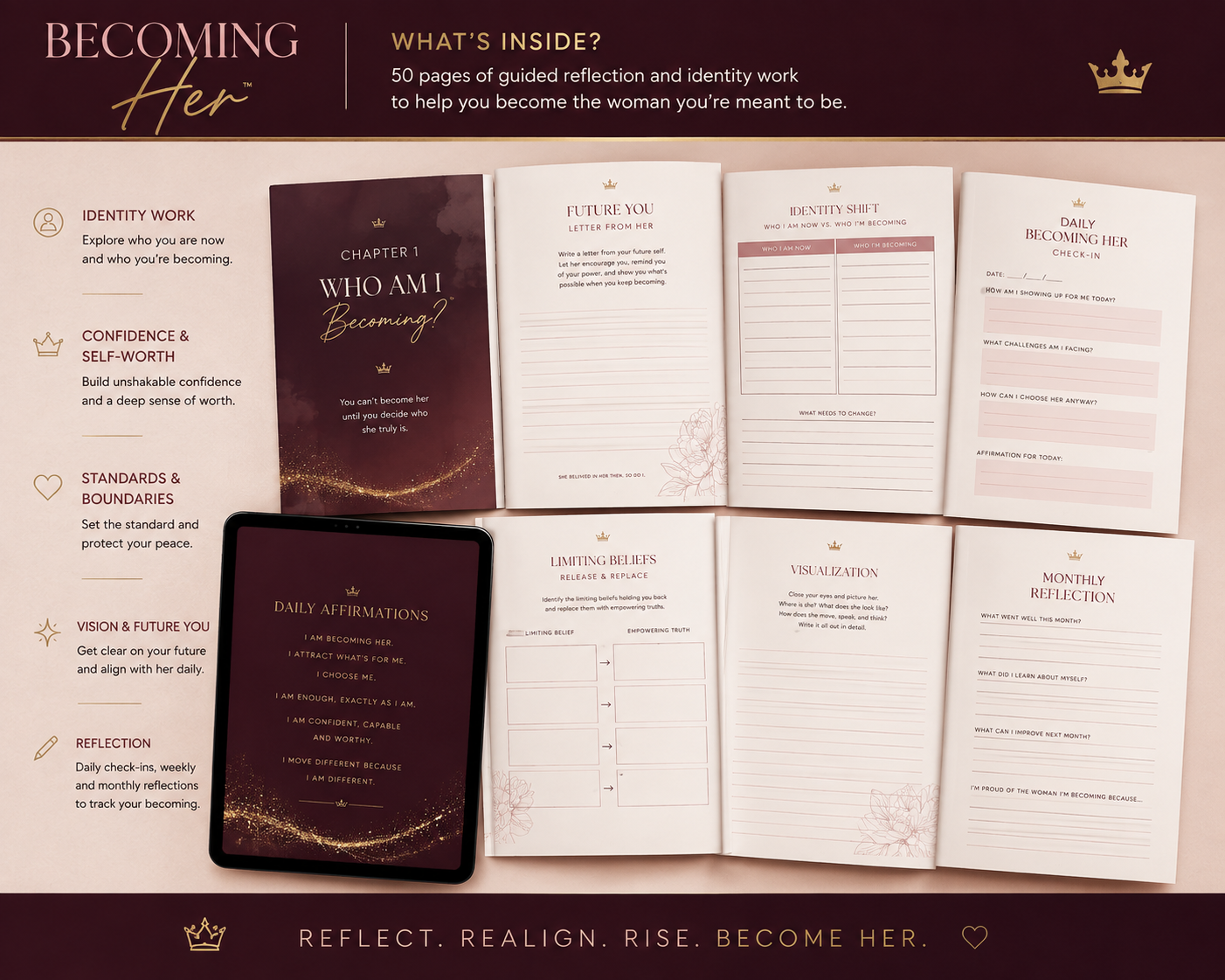BECOMING HER™ — The Confidence & Identity Journal