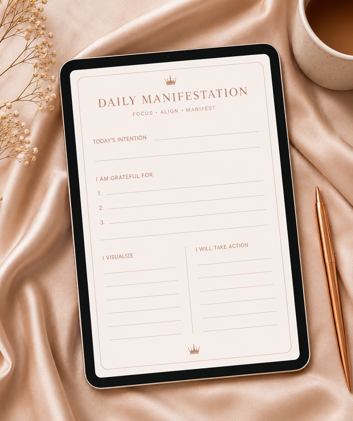 From Thoughts to Things™ Luxury Manifestation Journal (Digital)