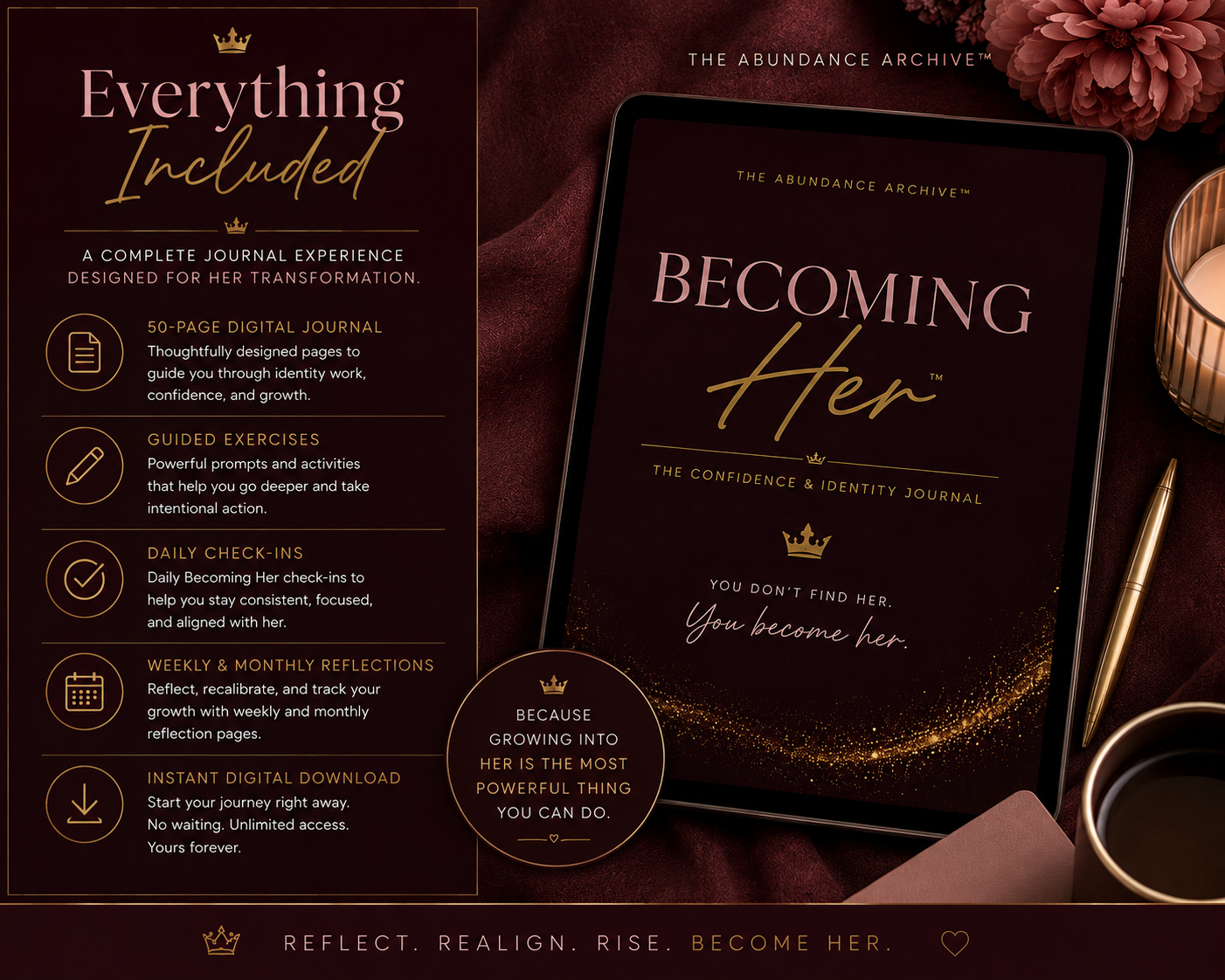 BECOMING HER™ — The Confidence & Identity Journal