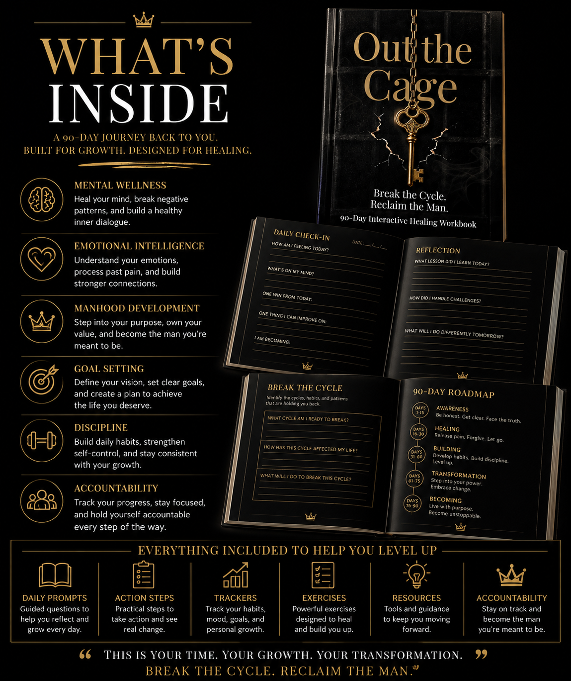 Out the Cage™ — 90-Day Interactive Healing Workbook