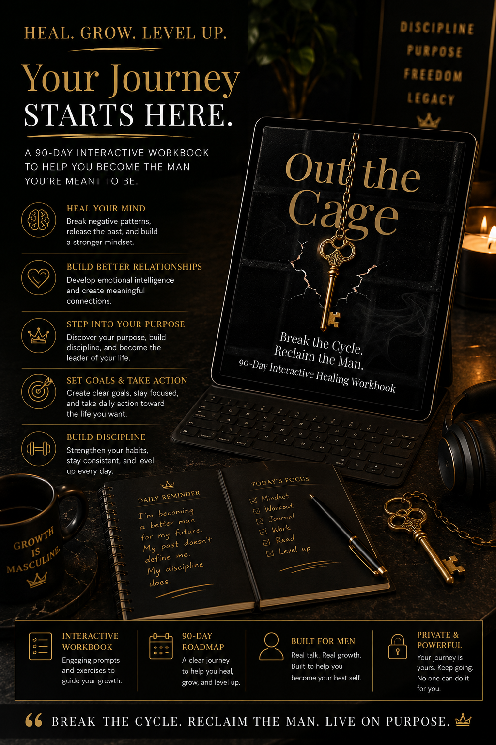 Out the Cage™ — 90-Day Interactive Healing Workbook