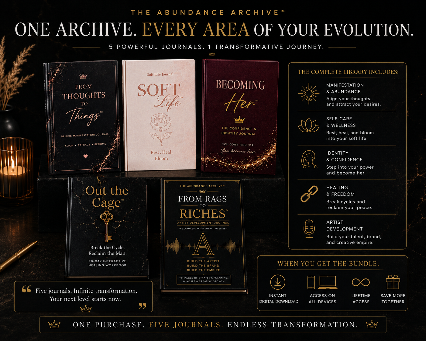 The Complete Journal Collection™ — 5 Journal Digital Bundle