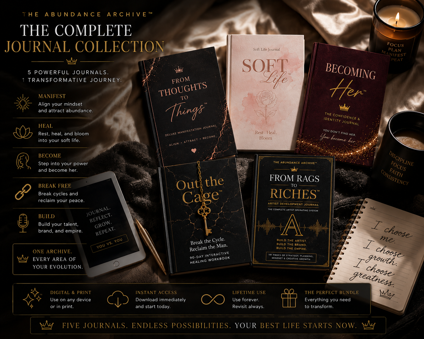 The Complete Journal Collection™ — 5 Journal Digital Bundle