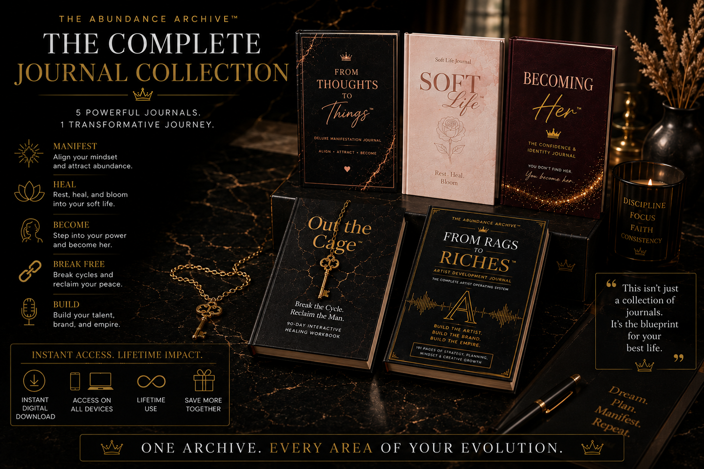The Complete Journal Collection™ — 5 Journal Digital Bundle